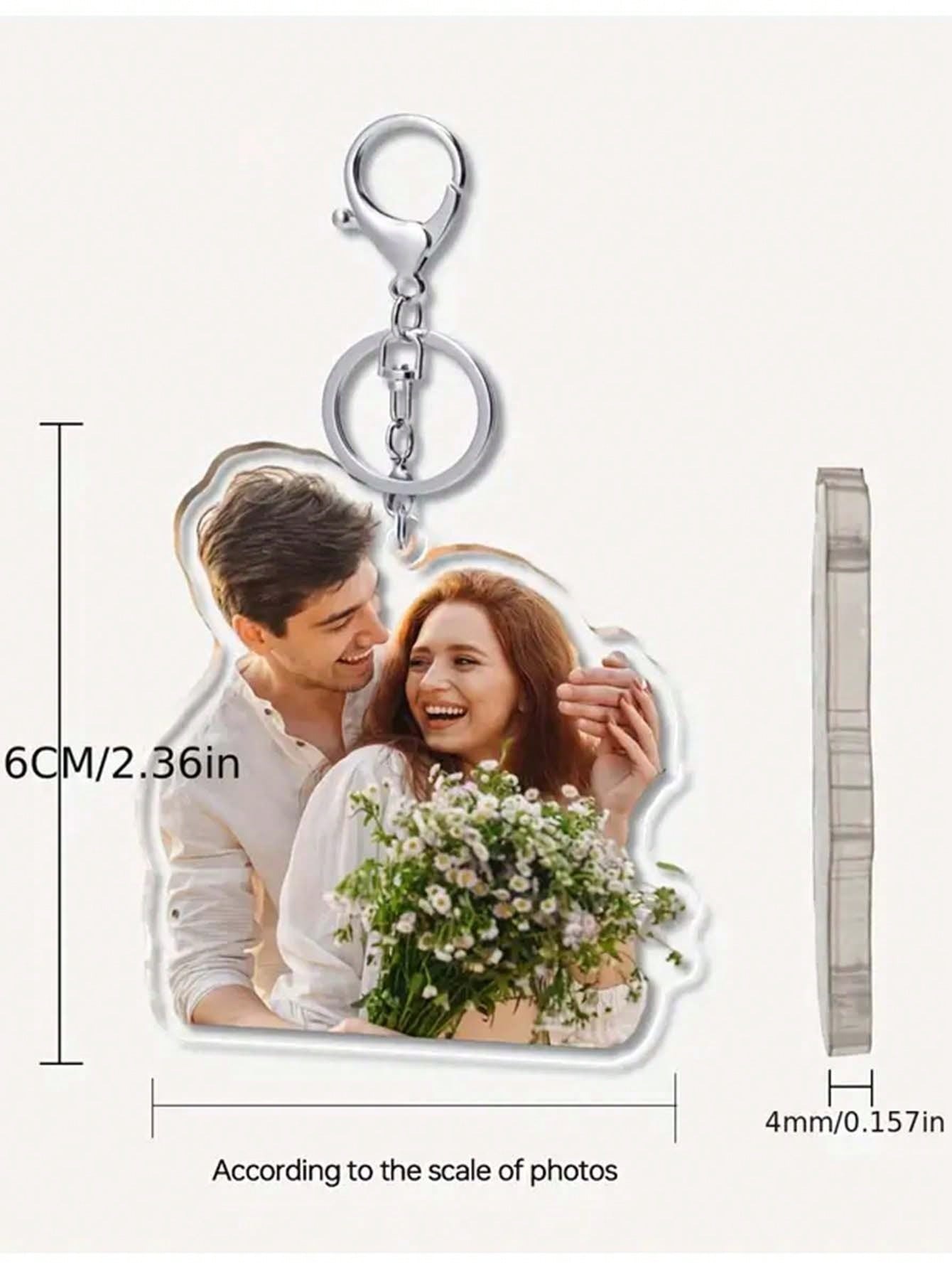 Custom Acrylic Photo Keychain Gift